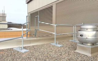 Rooftop Safety Railing Minnesota Hilmerson Safety Rail System