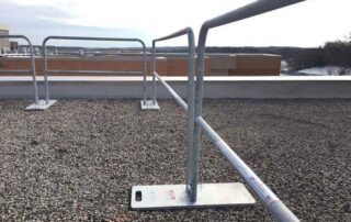 Rooftop Safety Guardrail Minnesota Hilmerson Safety Rail System
