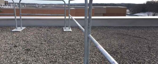 Rooftop Safety Guardrail Minnesota Hilmerson Safety Rail System