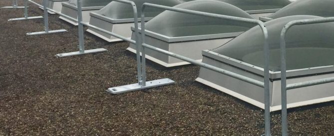 Roof railing system Hilmerson Safety
