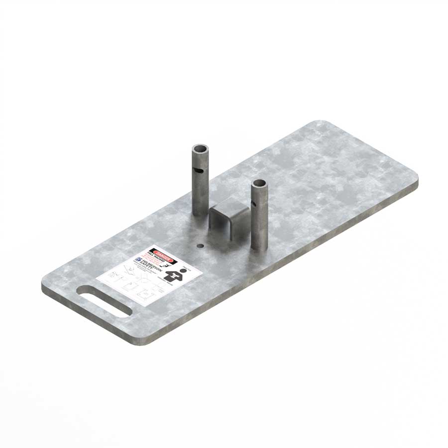 Non-Penetrating Guardrail Weighted Base Plate