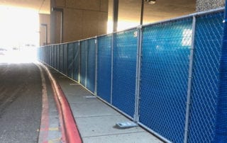 Hilmerson Temporary Fence System™️ Hospital Emergency Entrance