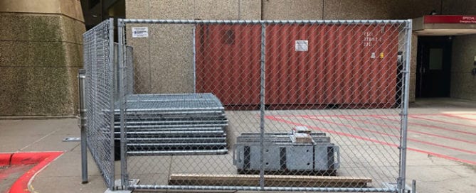 Hilmerson Temporary Fence System™️ Hospital Emergency Entrance