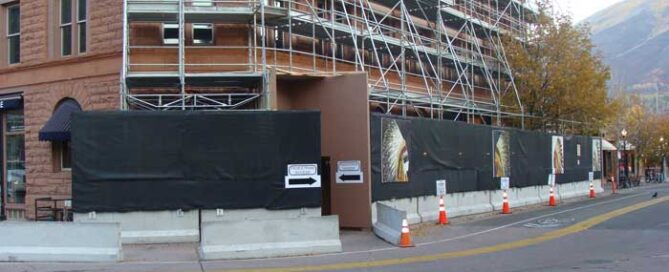 Wheeler Opera House Renovation Project - Aspen, Colorado - Hilmerson Barrier Fence System™