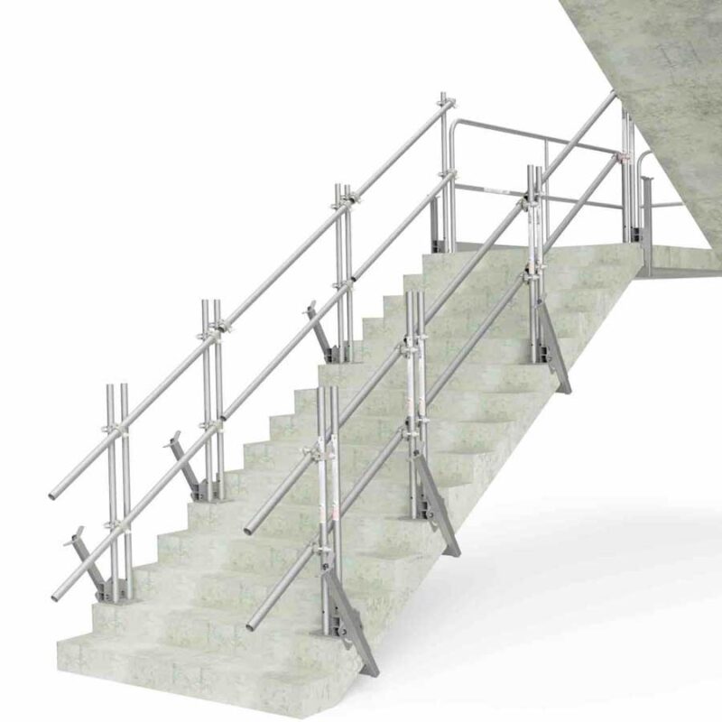 Stair / Slab Grabber Temporary Safety Railing For Stairs