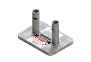 dual post base plate Hilmerson Safety