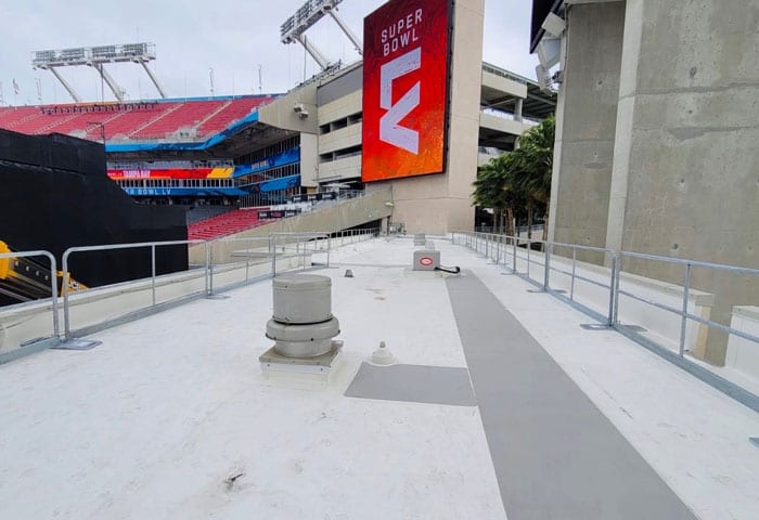 Super Bowl LV 2021 Raymond James Stadium - Tampa FL – Hilmerson Safety Rail System™