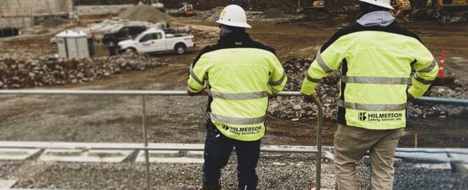 Hilmerson Safety Construction Workers Logo on Jacket Uniform