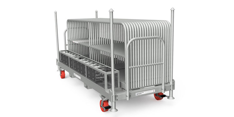 Safety Rail Cart & Kit - Penetrating Guardrail Anchored Base Kit - Guardrail Kits and Applications Hilmerson Safety Rail System™