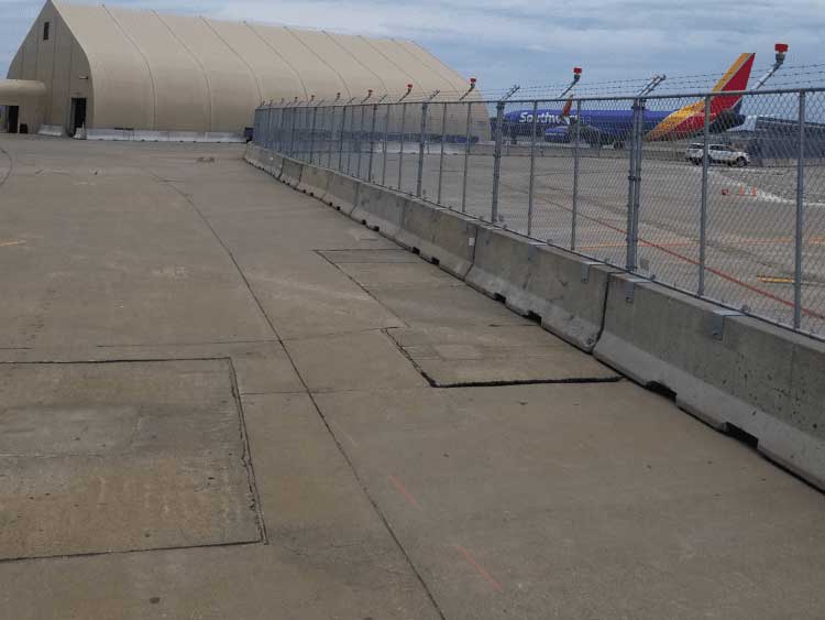 Barrier Fence at airport Site