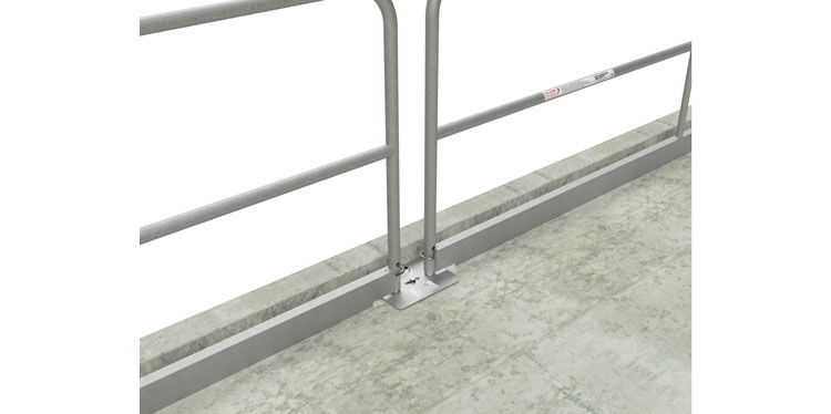 Temporary Guardrail Configurations for Leading Edges, Stairs, Slabs & Rooftops - Guardrail Kits and Applications Hilmerson Safety Rail System™