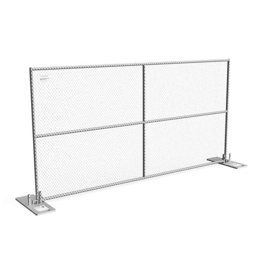 free standing construction fence made by hilmerson safety