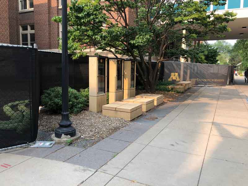 Hilmerson Free-Standing Construction Fence System™ University of Minnesota