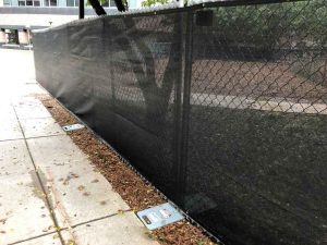 Black Construction Fencing by Hilmerson Safety