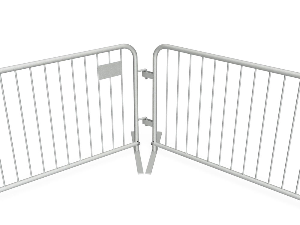 Crowd control fence barriers