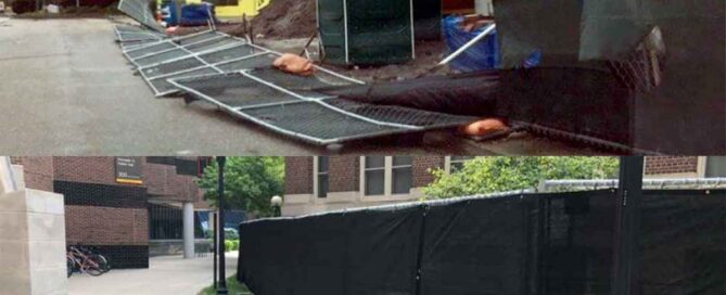 Stand alone fencing temporary vs reusable perimeter construction fencing