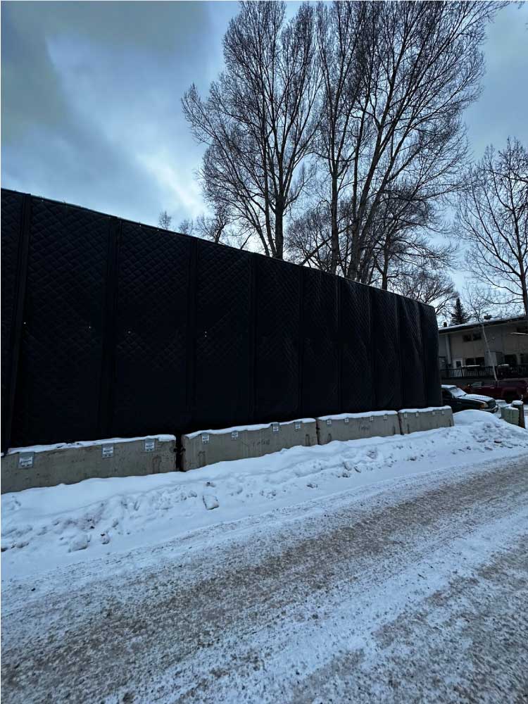 Barrier Fence in heart of Aspen Colorado Hilmerson Safety