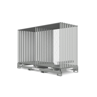 HLM-BFPR10G Barrier Fence Panel Rack 10′ Galvanized
