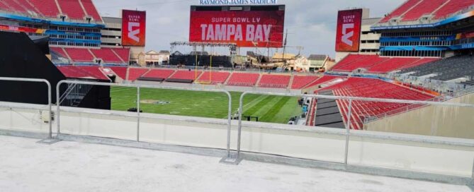 Safety Rail at Raymond James Stadium