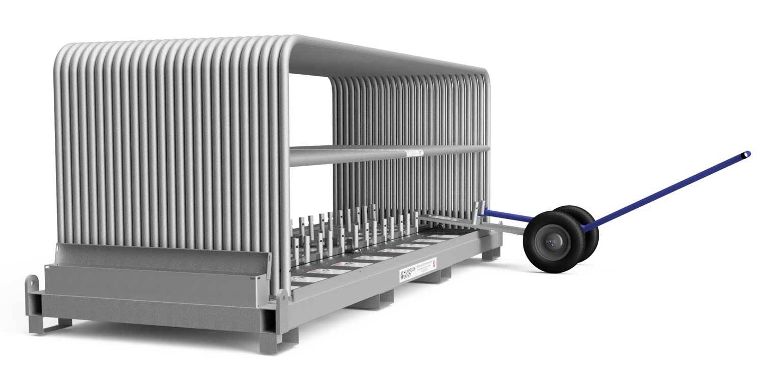 Safety Rail Rack and Kit