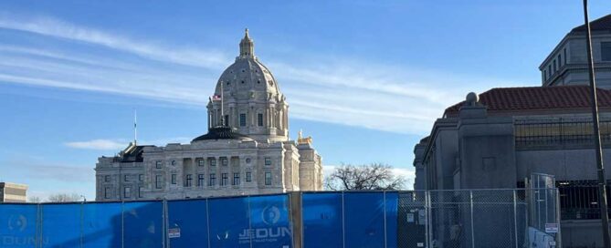 Barrier Fence at Minnesota State Office Building