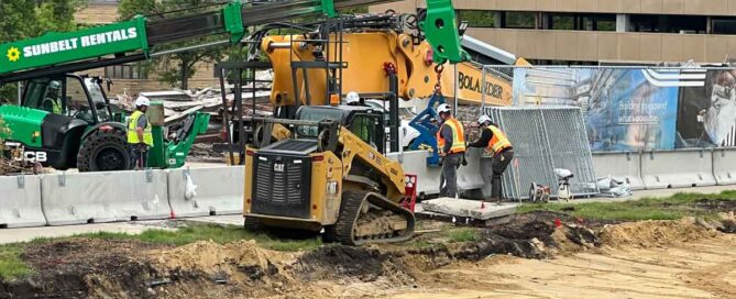 Installation of Hilmerson Barrier Fence at Mayo Utility Upgrade